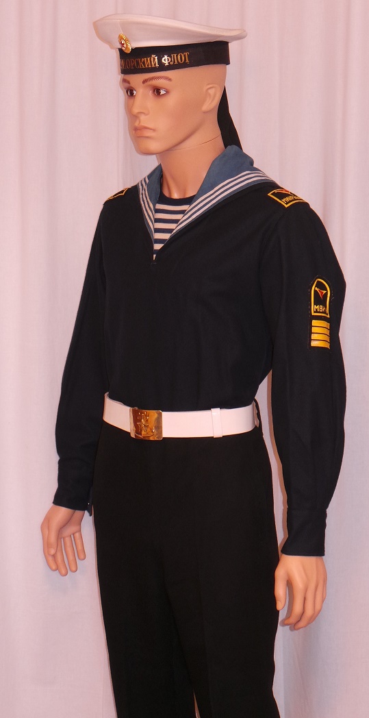 USSR Seaman white Cap and Whte Belt (3)
