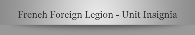 French Foreign Legion - Unit Insignia