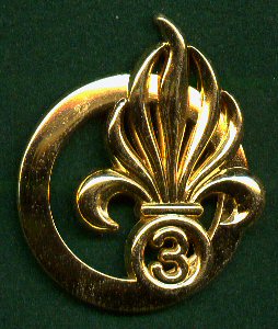 07 Beret Badge 3eme Regiment Etrangere d’Infanterie  Post 1990