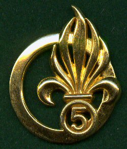 09 Beret Badge 5eme Regiment Mixte du Pasifique Post 1990