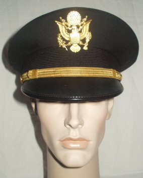 US Army Officers Dress Blue Peaked Cap (Front)