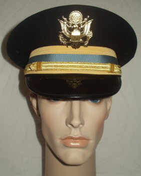 US Inf Officers Dress Blue Peaked Cap (Front)
